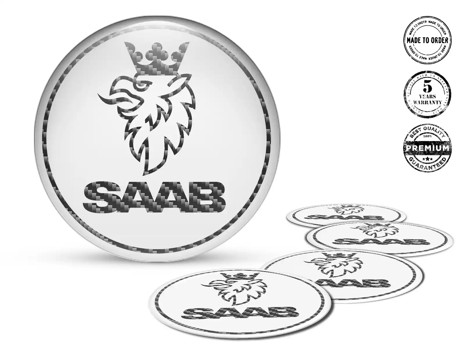 Saab Silikonsticker Variante Radplaketten